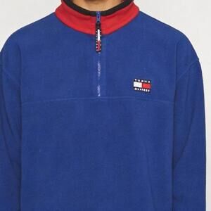 Vintage Tommy Hilfiger Jacket Men Large Fleece